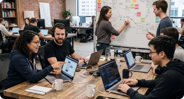 Toki team collaborating